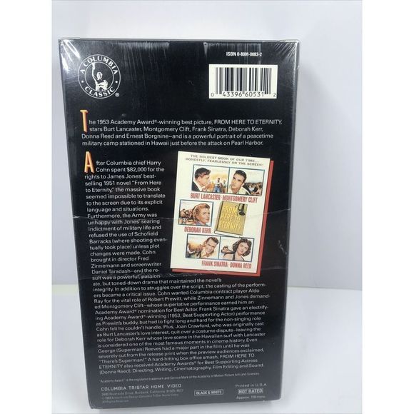 From Here to Eternity VHS - Frank Sinatra, Donna Reed, Burt Lancaster.Sealed - Picture 4 of 6